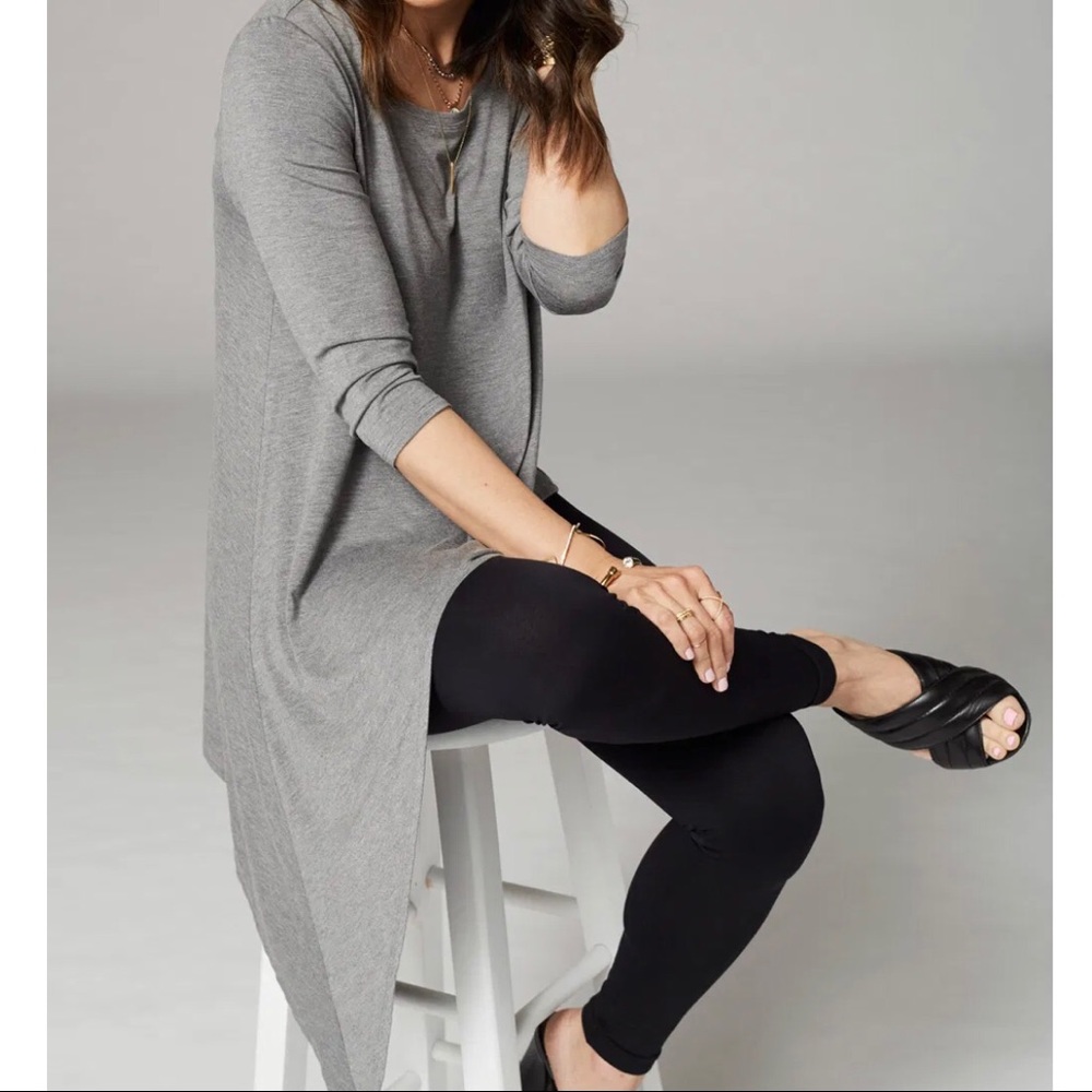 SOMA-asymmetrical long sleeve light weight sweater